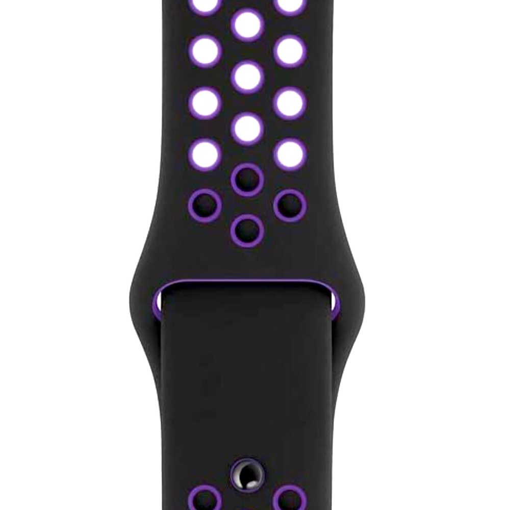 Apple Nike Sport Band Strap (Black/Hyper Grape)